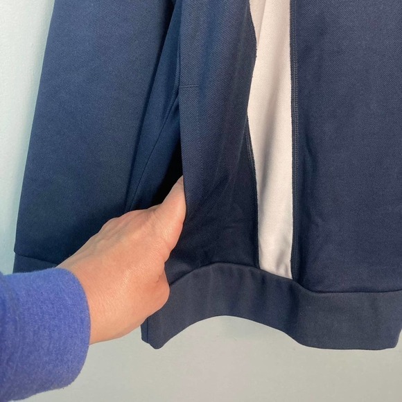 Vintage FILA Sport Navy Blue Orange 90s Women's Full Zip Track Jacket Size 1X - Picture 13 of 16